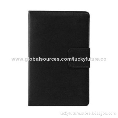 76 Keys Bluetooth V3.0 Silicone Keyboards with Leather Case, for Samsung P1000-Black